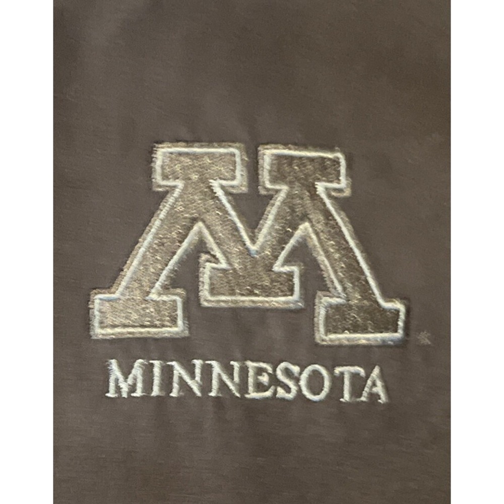 University Of Minnesota Brown Suede Jacket CUTTER & BUCK embroidered Size S - Picture 2 of 12